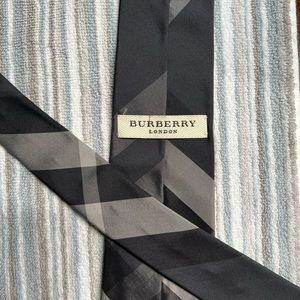 Gray Burberry Tie